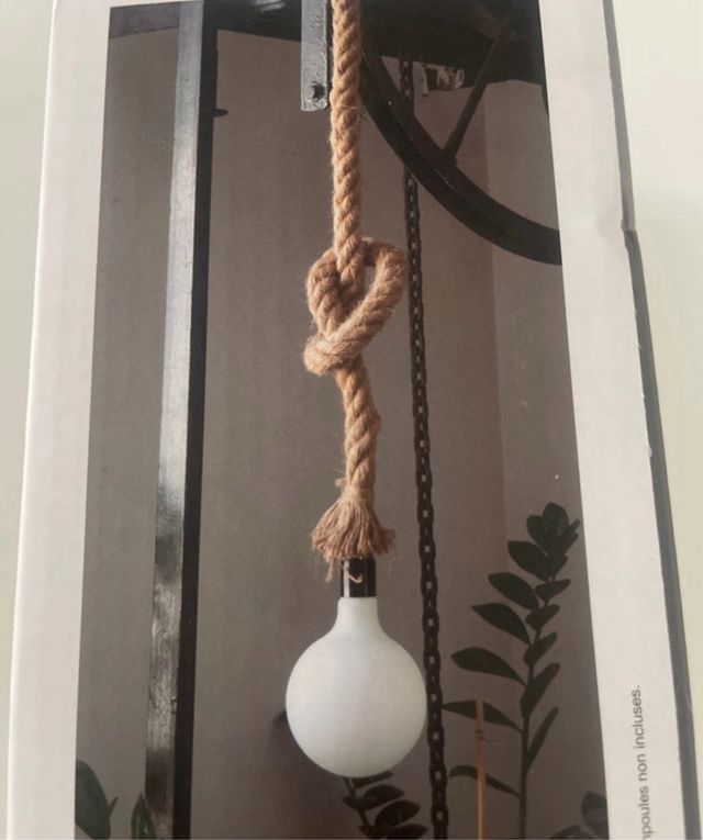 Lámpara colgante XANLITEDECO de cuerda