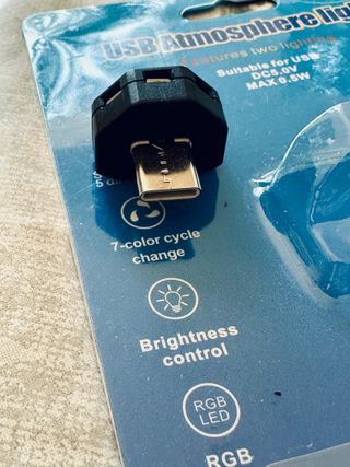 Luz ambiente USB C para coche