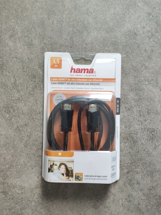 Cabo Hama HDMI 1.5m com Ethernet