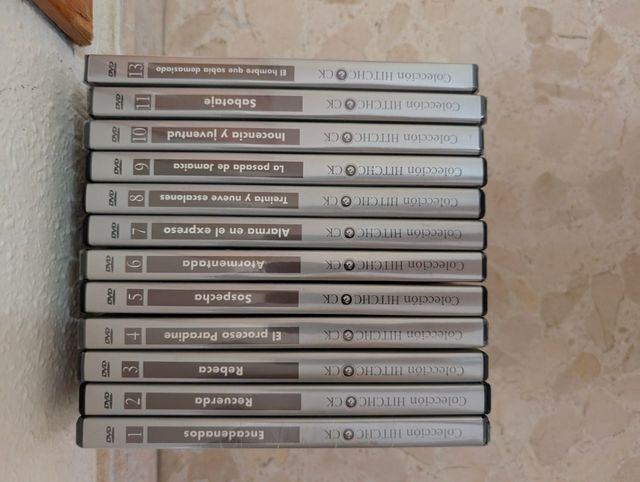 Colección de DVDs Grandes títulos de películas.