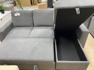 sofa cama chaise longue + portavasos extensibles 