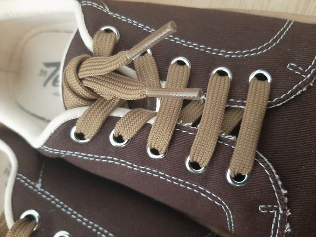 Barefoot sneakers zapatillas lona marrón 39