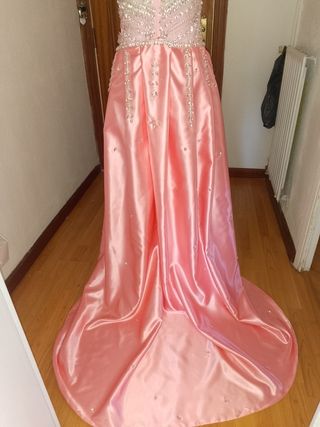 Vestido gitano boda rosa
