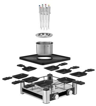 WMF Lumero 3 en 1: Grill, Fondue, Raclette