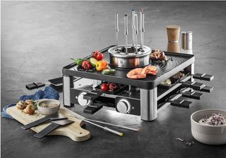 WMF Lumero 3 en 1: Grill, Fondue, Raclette