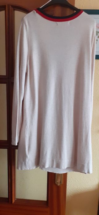 Chaqueta punto beige mujer XL