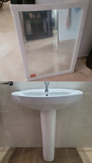 Lavabo con espejo (nuevo)