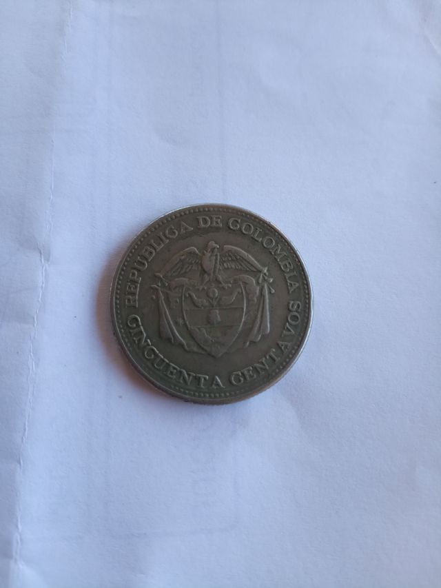 Moneda 50 Centavos Colombia 1959