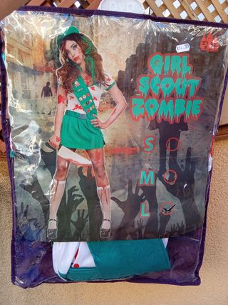 Disfraz Zombie Girl Scout.talla l