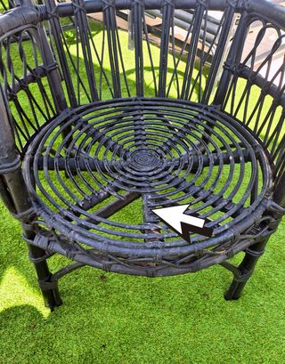 Sofá, mesa y sillones ratán-bambú