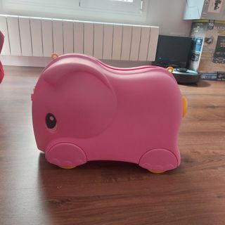 Maleta infantil rosa ruedas (tamaño mochila vuelos