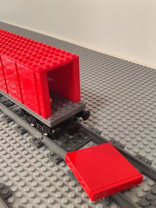 3 Vagoni Container Lego Treno Merci