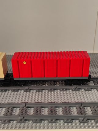 3 Vagoni Container Lego Treno Merci