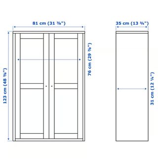 Vitrina HAVSTA ikea blanca