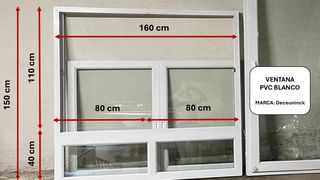 Puerta y ventana PVC blanco Deceuninck