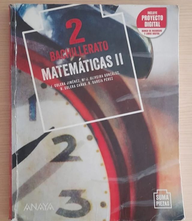 Matemáticas II ANAYA 
2 BACHILLERATO 
