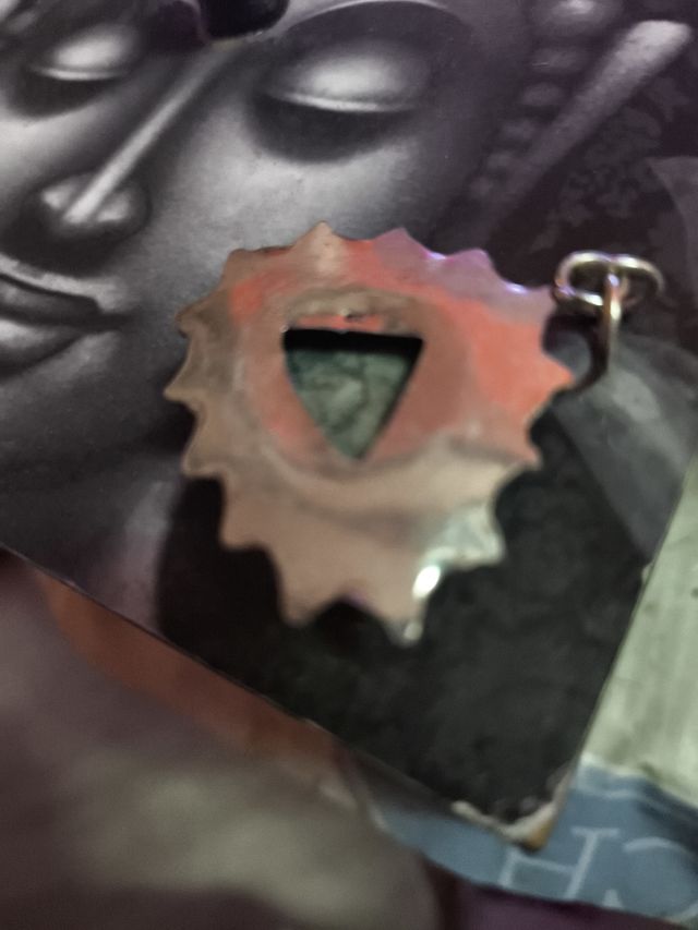 Colgante piedra natural plata