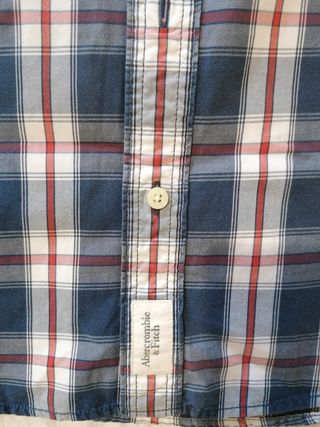 Camicia Abercrombie L - Blu/Rossa