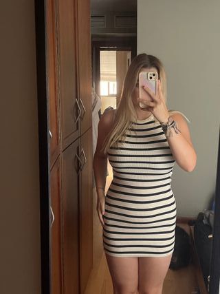 Vestido a rayas ajustafo