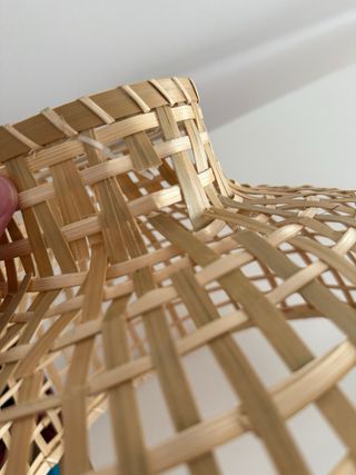 Pantalla IKEA bambú beige