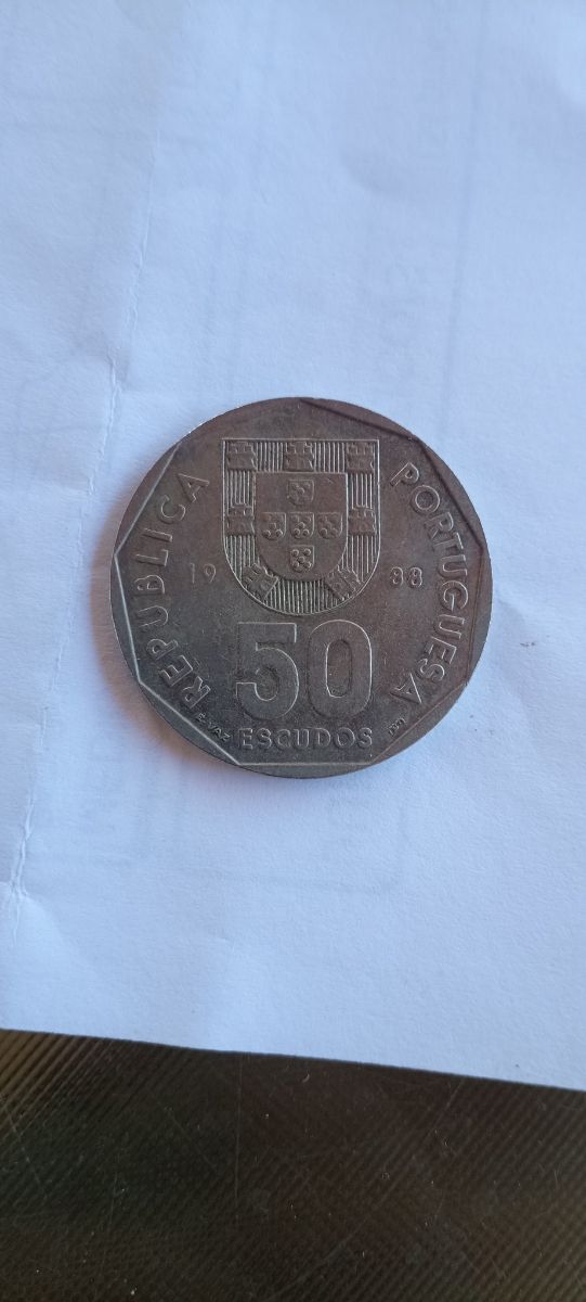 Moneda 50 Escudos Portugal 1988