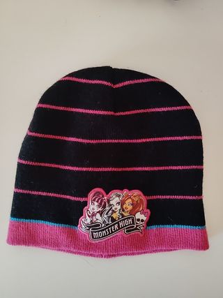 Gorro Monster High rayas niña