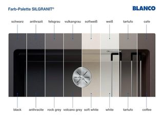 Lavello BLANCO 340/160-U SILGRANIT grigio 60cm