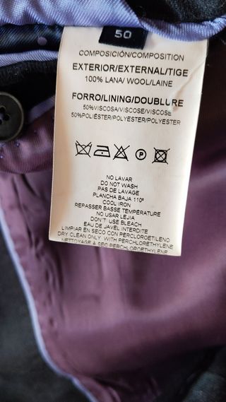 Traje CARAMELO azul - Hombre