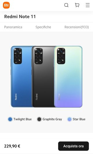  Smartphone Redmi Note 11  