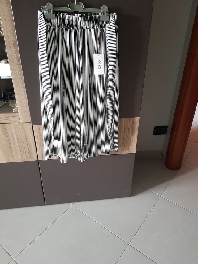 Pantaloni MOSKI a righe, bianchi e neri