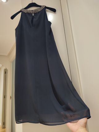 Vestido azul marino fiesta