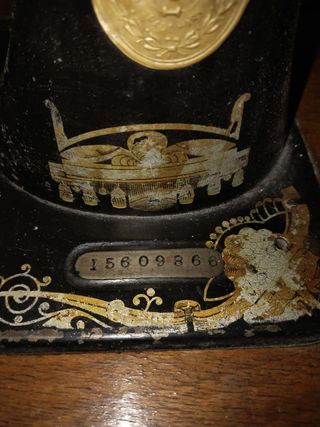 Máquina coser Singer, inglesa año 1.890 aprox.