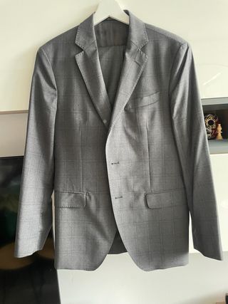 Traje Massimo Dutti gris - usado 1 vez