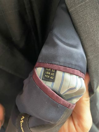 Traje Massimo Dutti gris - usado 1 vez