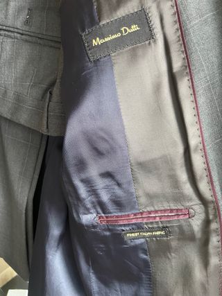 Traje Massimo Dutti gris - usado 1 vez