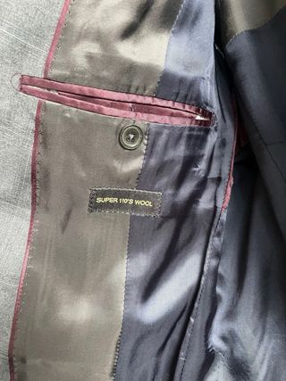 Traje Massimo Dutti gris - usado 1 vez
