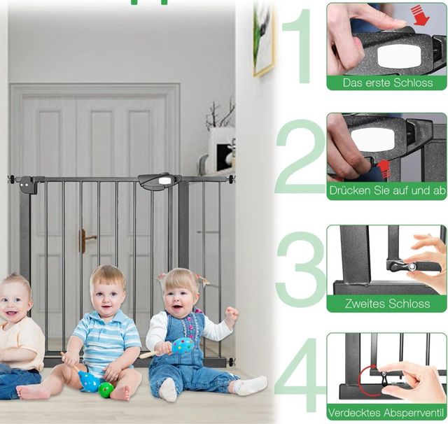 Porta di sicurezza per bebè/cani 85-95 cm senza trapano