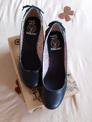 Zapatos Coolway negros tacón 41