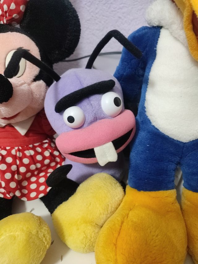 Peluches Minnie, Pájaro Loco, Hormiga habladora