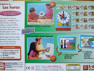 Jugamos a las horas - Juego educativo