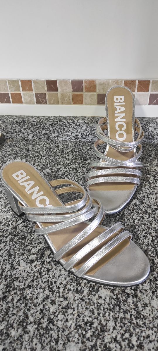 Sandalias Bianco Plata