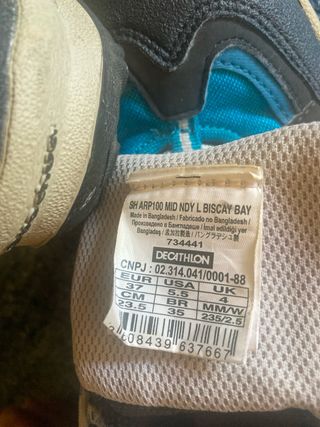 Botas trekking Quechua niño - Azul/Negro