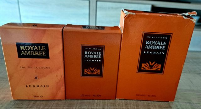 3 Eau de Cologne Royale Ambrée Legrain