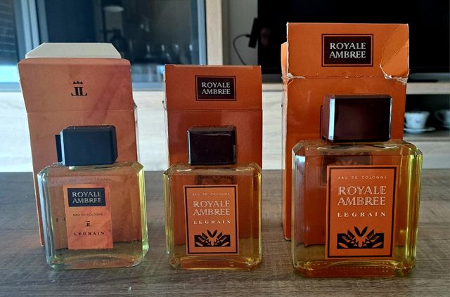3 Eau de Cologne Royale Ambrée Legrain