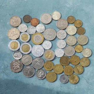 46 Monedas Antiguas varios países