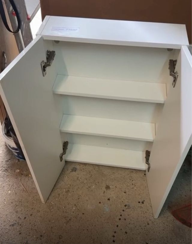 Mueble baño blanco - 2 puertas