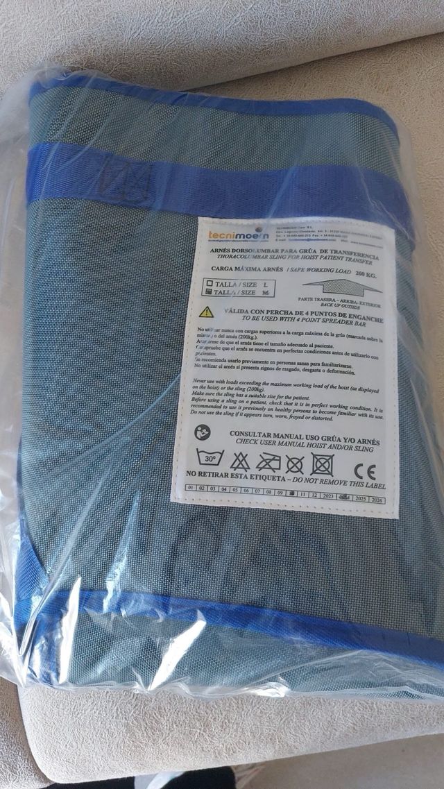 Arnés grúa paciente