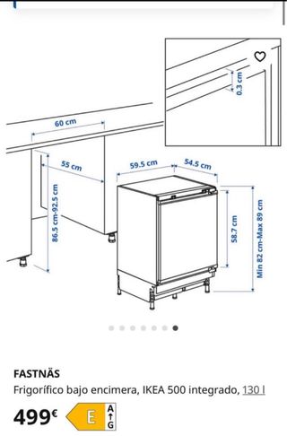 Nevera Ikea Fastnas - Mini Frigorífico