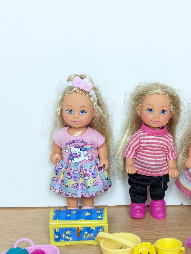 3 Muñecas Hello Kitty Steffi love y accesorios