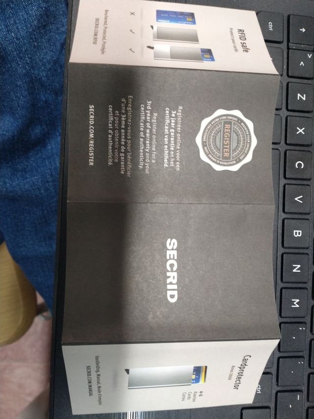 Tarjetero SECRID negro